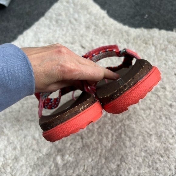 Merrell Women's AROUND TOWN SUNVUE Hot Coral Thong Sandals Size 8 - Picture 7 of 11